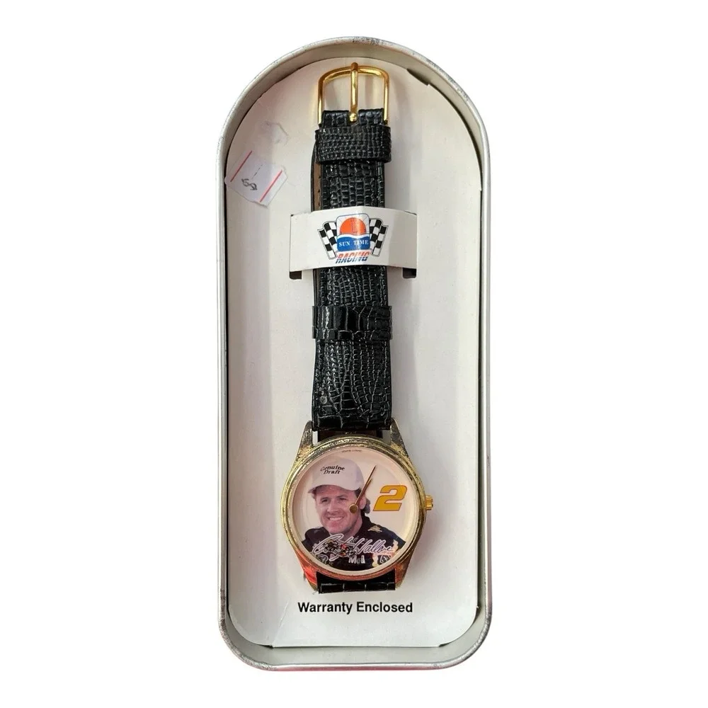 Rusty Wallace #2 Sun Time Racing NASCAR Sports Watch With‎ Tin